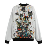 Bomber Jacket Black Cats Art