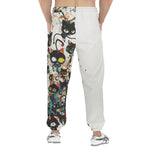 Men's Sweatpants Black Cats Art