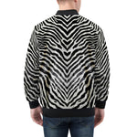 Bomber Jacket Zebra Skin Texture