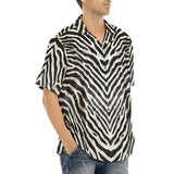 Hawaiian Shirt Zebra Skin Texture