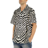 Hawaiian Shirt Zebra Skin Texture