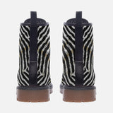 Leather Boots Zebra Skin Texture