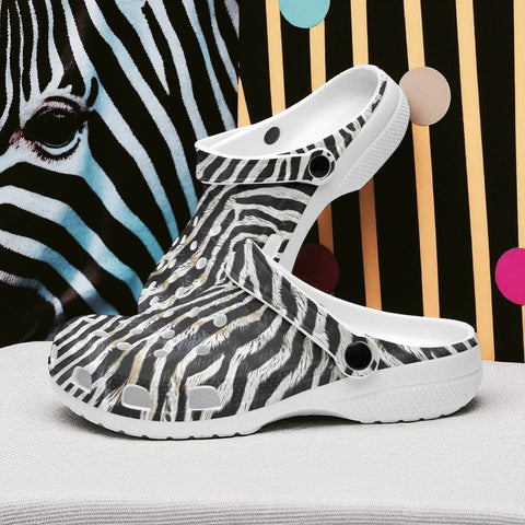 Classic Clogs Zebra Skin Texture