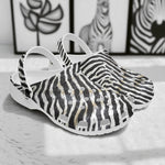 Classic Clogs Zebra Skin Texture