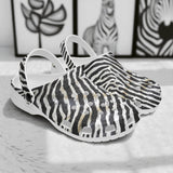 Classic Clogs Zebra Skin Texture