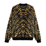 Bomber Jacket Shiny Gold and Black Stripes