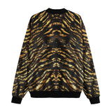 Bomber Jacket Shiny Gold and Black Stripes