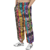 Men's Sweatpants Colorful Snake Skin Patterns