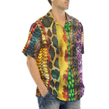 Hawaiian Shirt Colorful Snake Skin Patterns