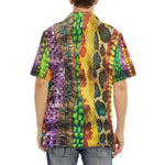 Hawaiian Shirt Colorful Snake Skin Patterns