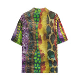 Hawaiian Shirt Colorful Snake Skin Patterns