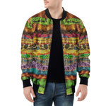 Bomber Jacket Colorful Snake Skin Patterns