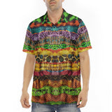 Men's Polo Shirt Colorful Snake Skin Patterns