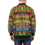 Bomber Jacket Colorful Snake Skin Patterns