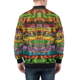 Bomber Jacket Colorful Snake Skin Patterns