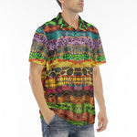 Men's Polo Shirt Colorful Snake Skin Patterns
