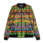 Bomber Jacket Colorful Snake Skin Patterns