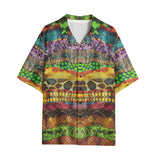 Hawaiian Shirt Colorful Snake Skin Patterns