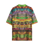 Hawaiian Shirt Colorful Snake Skin Patterns