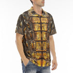Men's Polo Shirt Alligator Texture