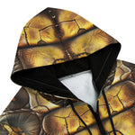 Men's Zip Up Hoodie Alligator Texture