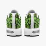 Air Cushion Sneakers Green Crocodile Skin Print