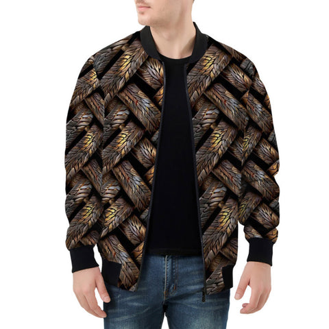 Bomber Jacket Bronze Woven Rope