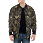 Bomber Jacket Digital Art Collage Magical Symbols