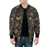 Bomber Jacket Digital Art Collage Magical Symbols