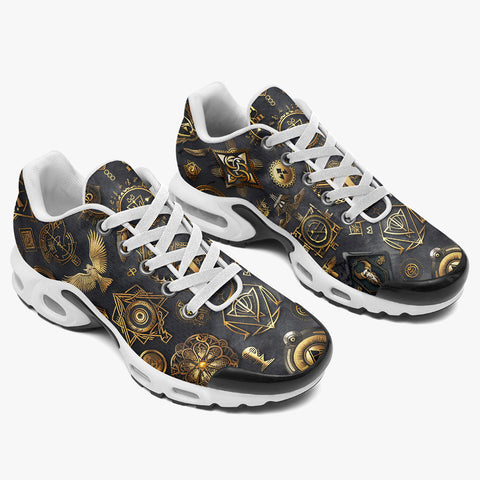 Air Cushion Sneakers Digital Art Collage Magical Symbols