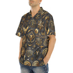 Hawaiian Shirt Digital Art Collage Magical Symbols