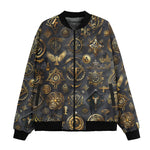 Bomber Jacket Digital Art Collage Magical Symbols