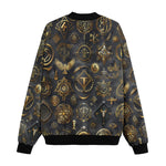 Bomber Jacket Digital Art Collage Magical Symbols
