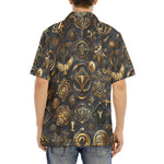 Hawaiian Shirt Digital Art Collage Magical Symbols