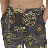 Men's Sweatpants Digital Art Collage Magical Symbols