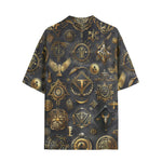Hawaiian Shirt Digital Art Collage Magical Symbols