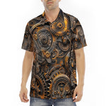 Men's Polo Shirt Mechanical Gears and Cogs
