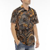 Men's Polo Shirt Mechanical Gears and Cogs