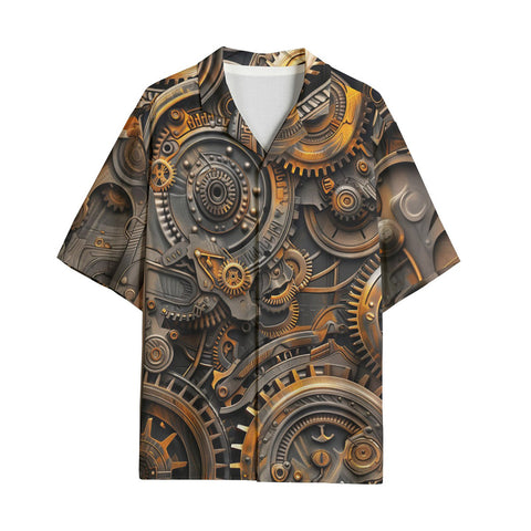 Hawaiian Shirt Mechanical Gears and Cogs
