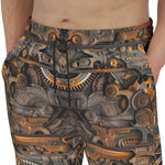 Men's Sweatpants Mechanical Gears and Cogs