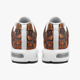 Air Cushion Sneakers Leather with Metal Decoration Art