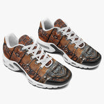 Air Cushion Sneakers Leather with Metal Decoration Art