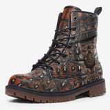 Leather Boots with Metal Decoration Art Print