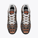 Air Cushion Sneakers Leather with Metal Decoration Art