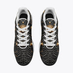 Air Cushion Sneakers Crocodile Leather with Metal Decoration