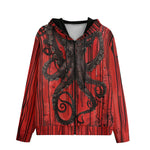 Men's Zip Up Hoodie Gothic Octopus Tentacles