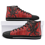 High-Top Canvas Shoes Gothic Octopus Tentacles