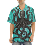 Hawaiian Shirt Turquoise Octopus Tentacles