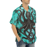 Hawaiian Shirt Turquoise Octopus Tentacles