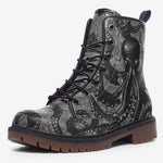 Leather Boots Black Metal Octopus Tentacles